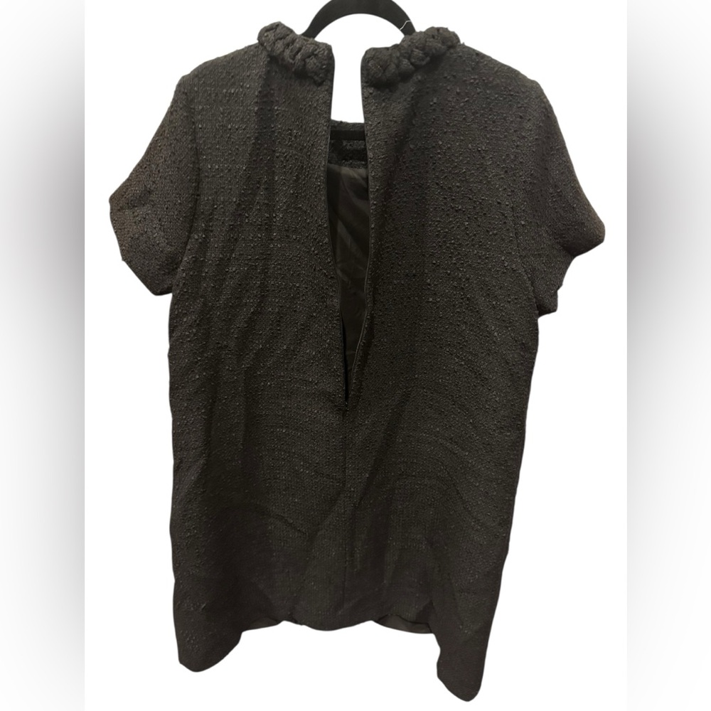 Tuckernuck Charcoal Women's Cape with Braided Collar - Picture 7 of 10